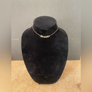 Hot Topic Moon Phase Crescent Choker Collar Necklace brass gold tone